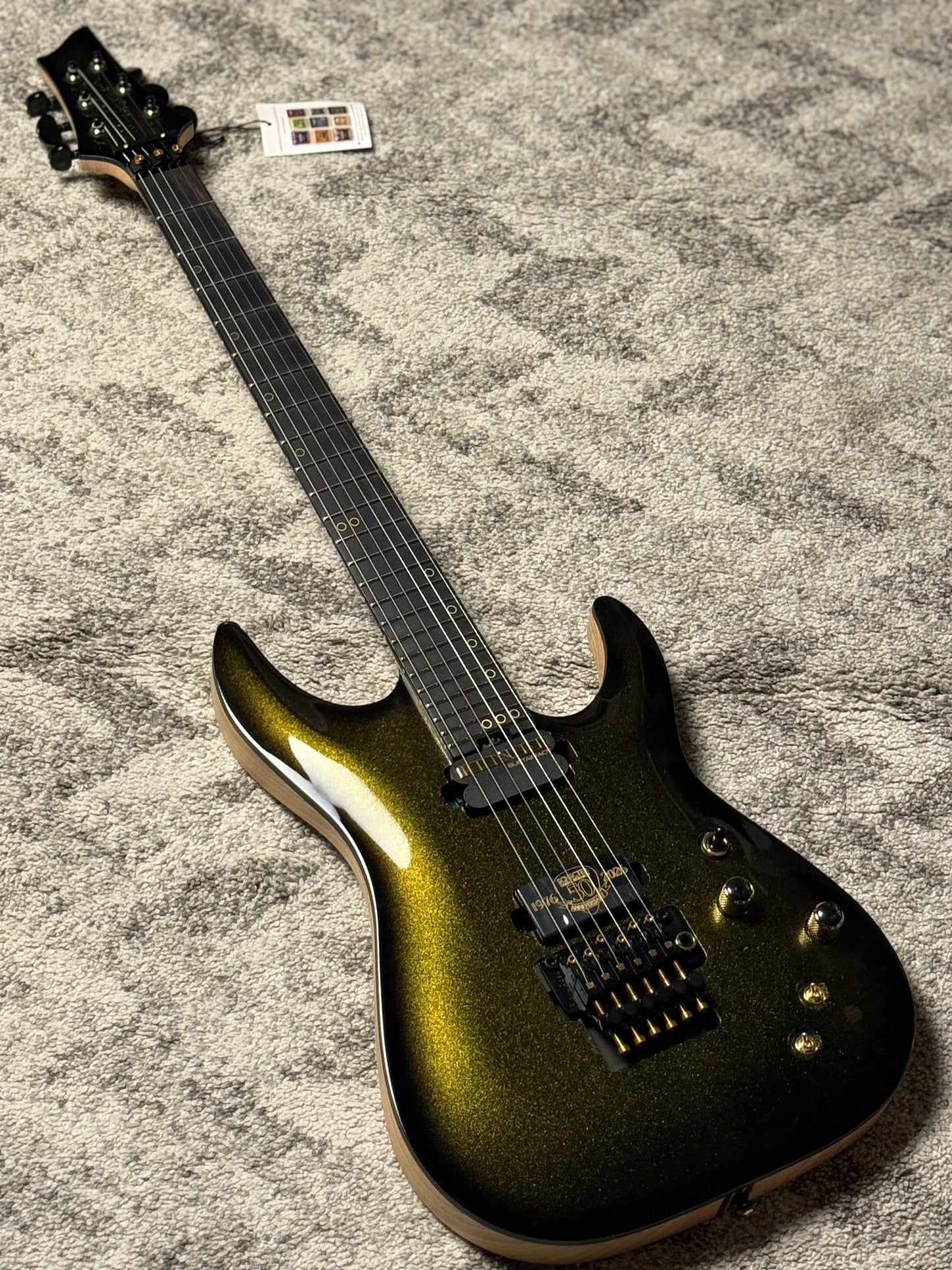 Schecter C-1 FR-S 50th Anniversary in Gold Burst W26010947