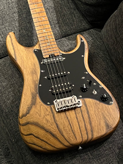 Soloking MS-1 Classic ASH in Torched Black with Roasted Flame Maple Neck Nafiri Special Run