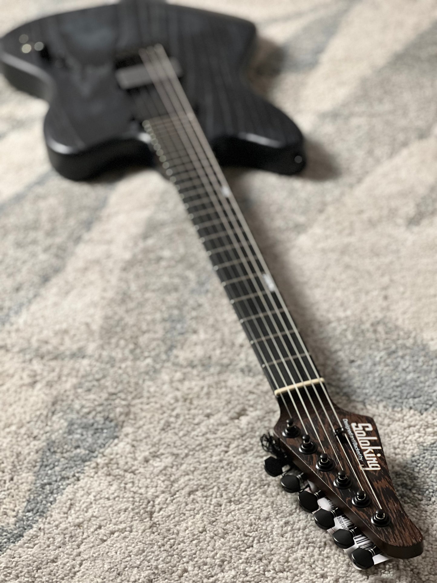 Soloking MJM-1 Custom HH with Wenge Neck in Driftwood Black