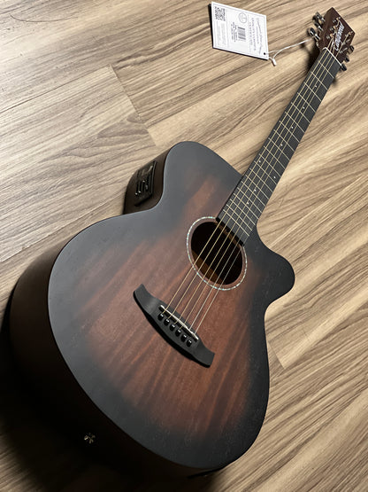 Tanglewood Crossroads TWCR-SFCE Super Folk Cutaway in Vintage Satin Finish w/Bag