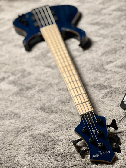Sire Marcus Miller M2 5 String 2nd Gen Electric Bass in Transparent Blue