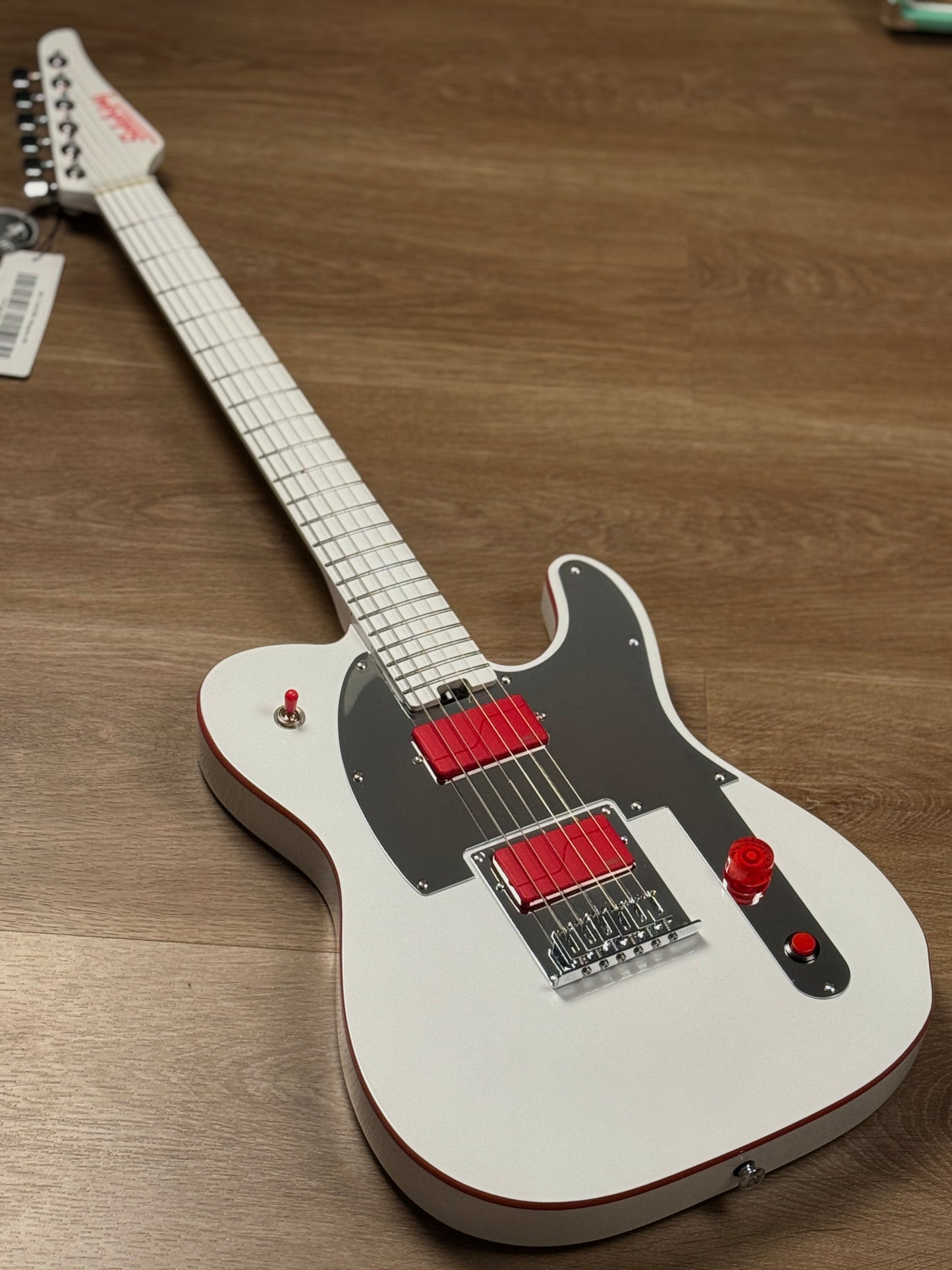 Soloking MT-1 Custom Lithography MOD in Artic White and Fishman Fluence Pickups