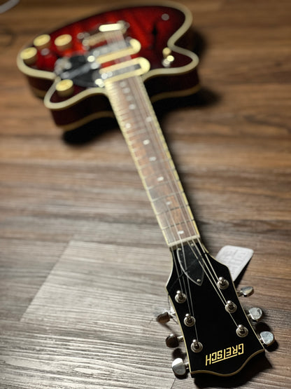 Gretsch G2622-P90 Streamliner Center Block Double-Cut with Laurel FB in Claret Burst (USED)