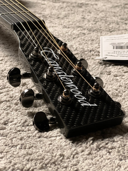Tanglewood TW4-CE-CBN Winterleaf Carbon Fibre Top SuperFolk Acoustic w/ Pickup in Metallic Grey Gloss
