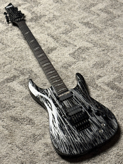 Schecter C-1 FR-S Silver Mountain - Black and Silver W21080094 (USED)