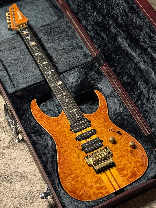 Ibanez Japan Custom Shop Visions IV1RG with Ebony FB in Amber I25306