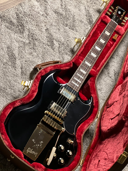 Gibson SG Standard '61 Maestro Vibrola T-Type in Ebony w/Case 232950039