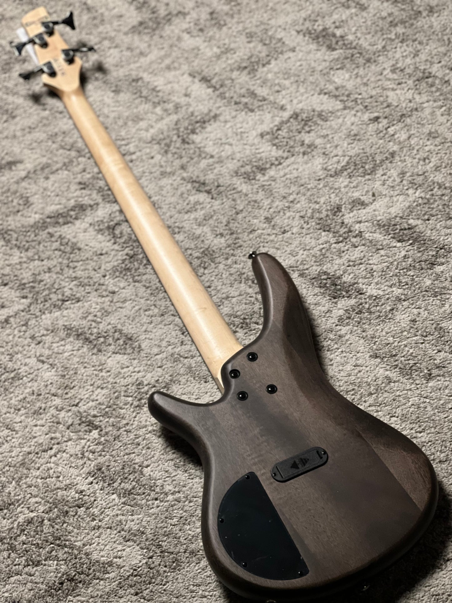 Ibanez Standard SR280E-TKF Electric Bass Guitar in Transparent Black Flat