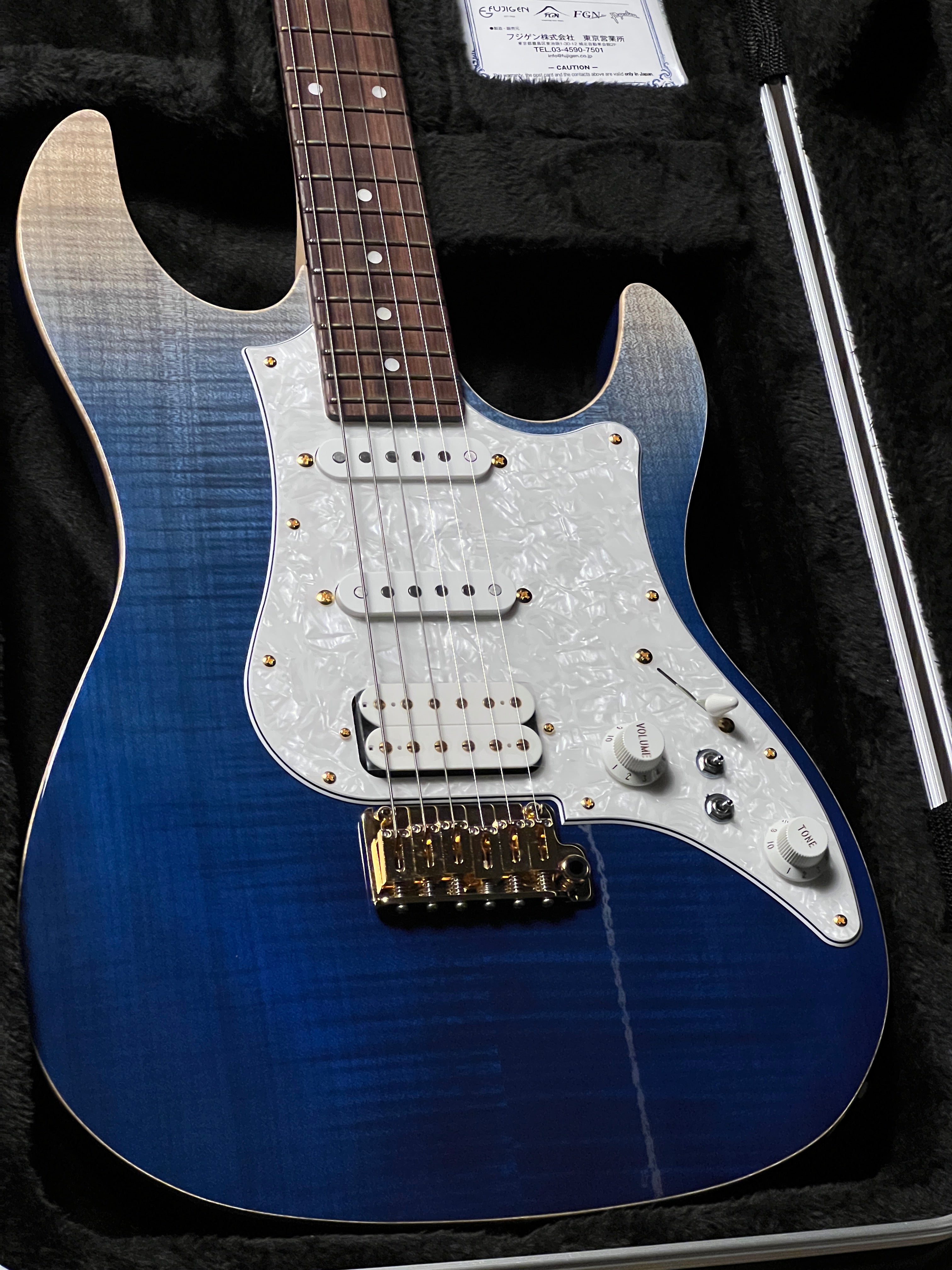 トラ目ネック FUJIGEN(FGN) Expert ODYSSEY EOS2 Fujigen FGN Expert EOS2-FM-R Odyssey in Navy Blue Gradation