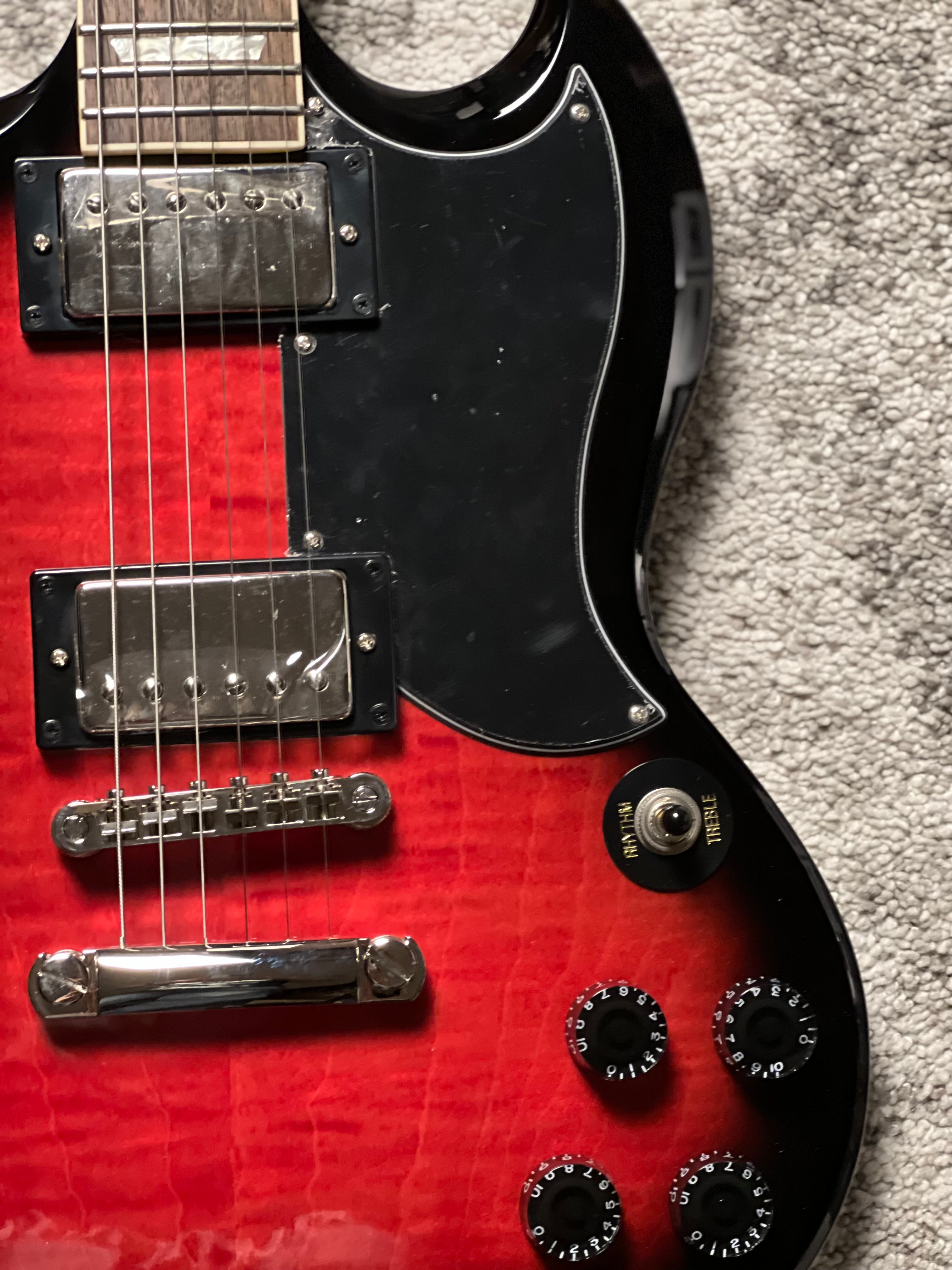 Epiphone SG Tribute Plus in Cherry Burst – nafiriguitar.com