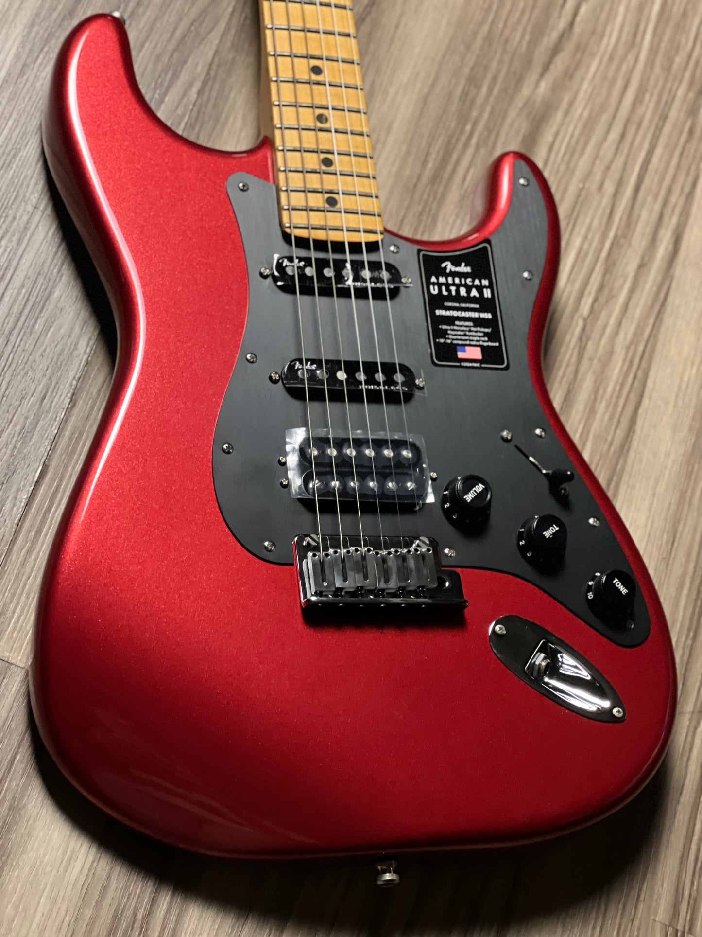 Fender American Ultra II Stratocaster HSS with Maple FB in Sinister Red US240038930