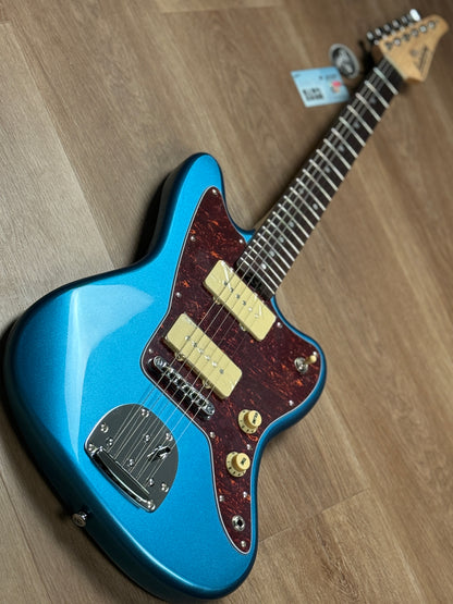 Soloking JM-1 Offset Special with Rosewood FB in Lake Placid Blue