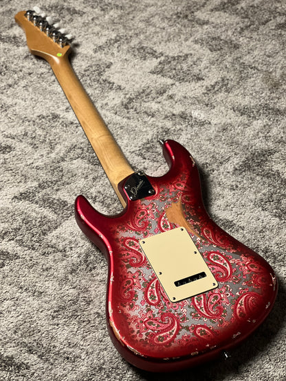 Dhatarattha Performance DST HSS in Pink Paisley with Rosewood FB and Nitrocellulose Lacquer Relic