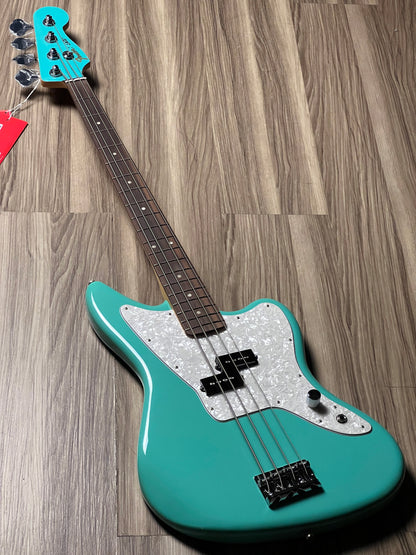 Fender Mark Hoppus Jaguar Bass Guitar with RW FB in Sea Foam Green MX24068539