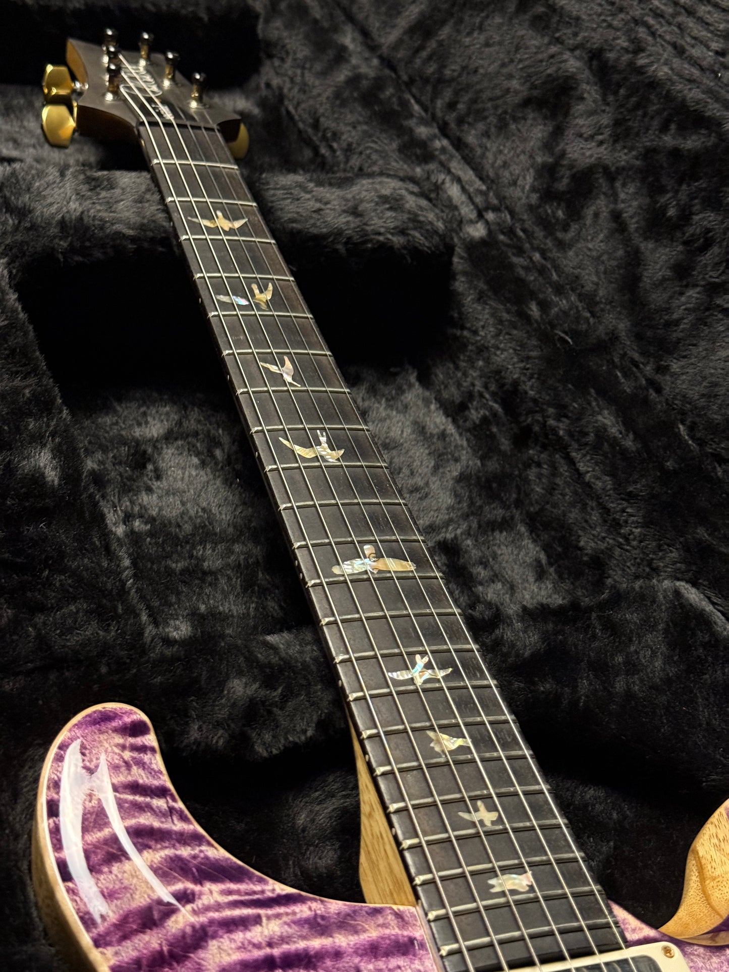 PRS Special 22 Semi-Hollow Wood Library 10-Top Korina Run in Faded Purple Jeans 210324544