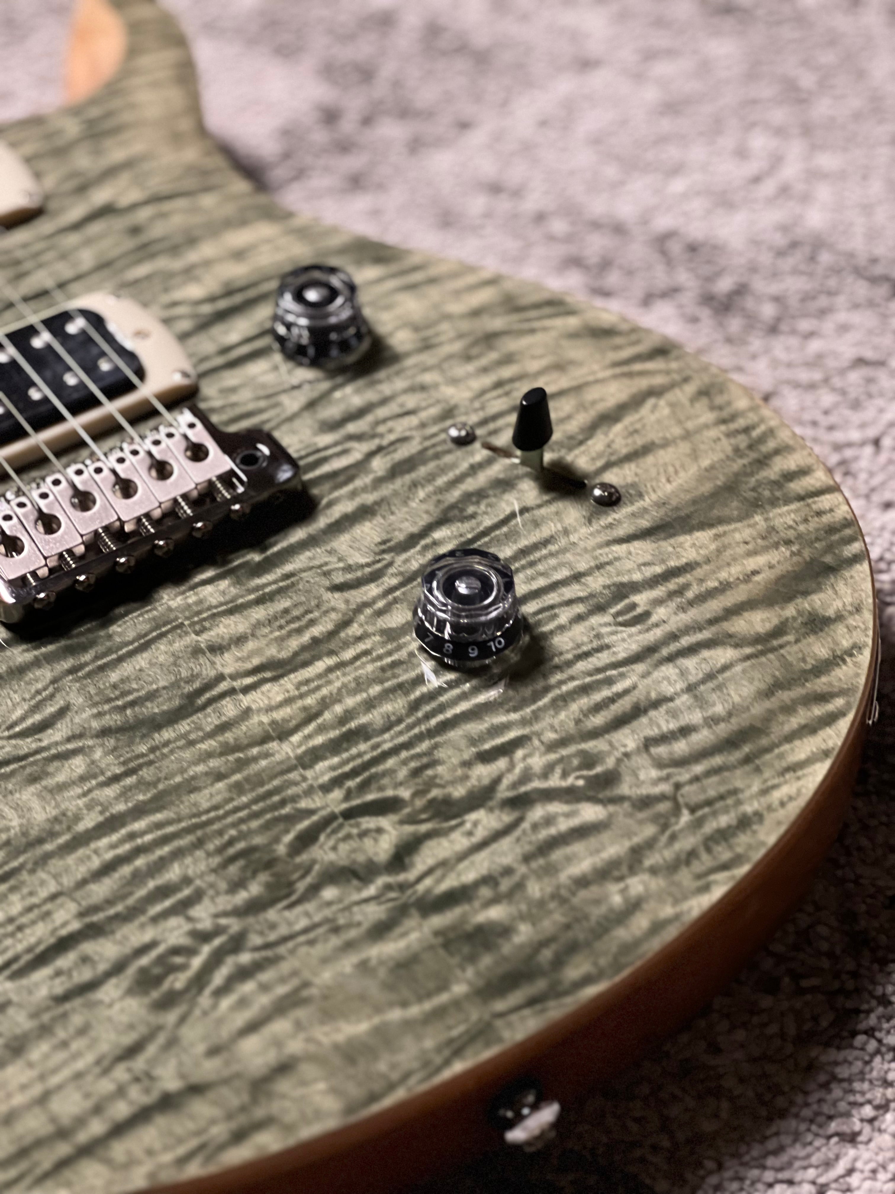 PRS SE Custom 24 Flame in Trampas Green – nafiriguitar.com