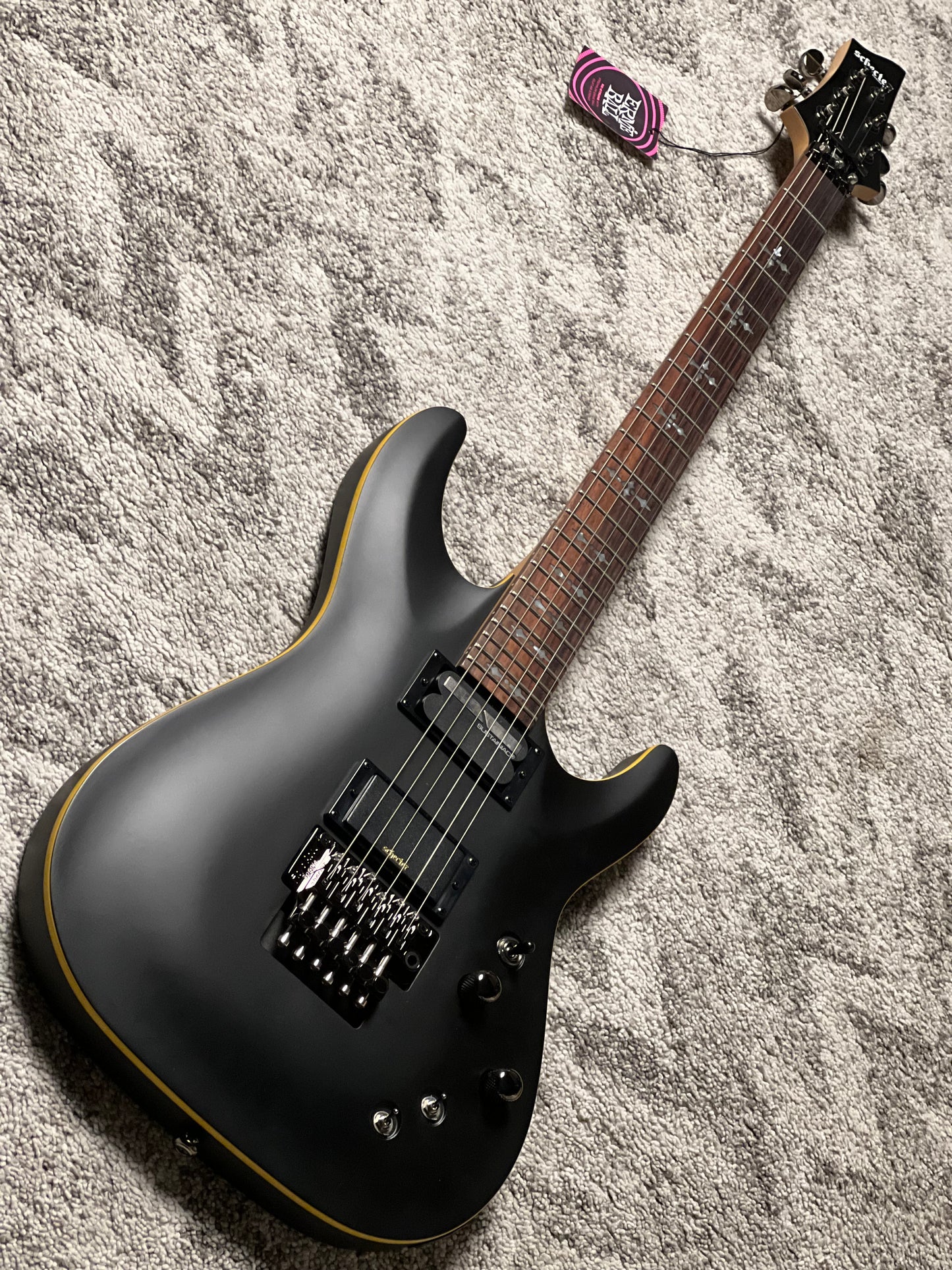 Schecter Demon-6 FR-S in Aged Black Satin