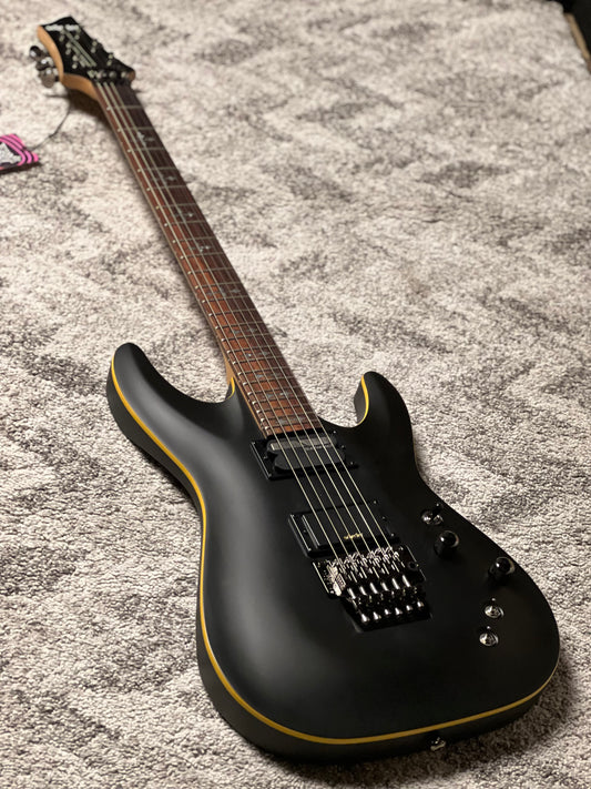 Schecter Demon-6 FR-S in Aged Black Satin