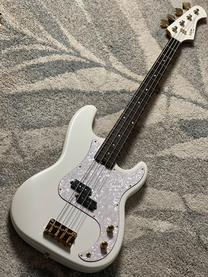 SQOE SPB609 4-STRING PB-STYLE in White