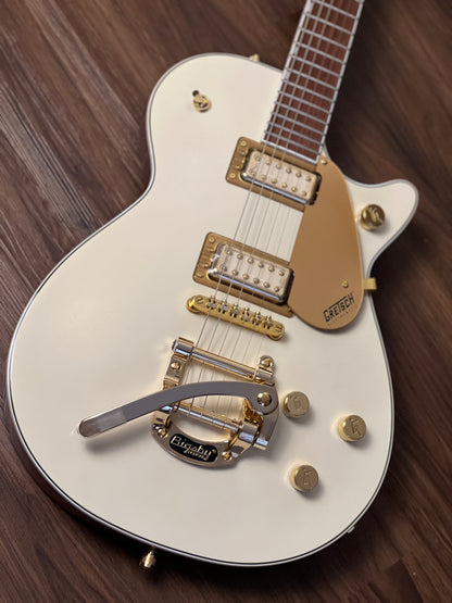 Gretsch Electromatic Pristine LTD Jet Electric Guitar w/Bigsby, Laurel FB, White Gold