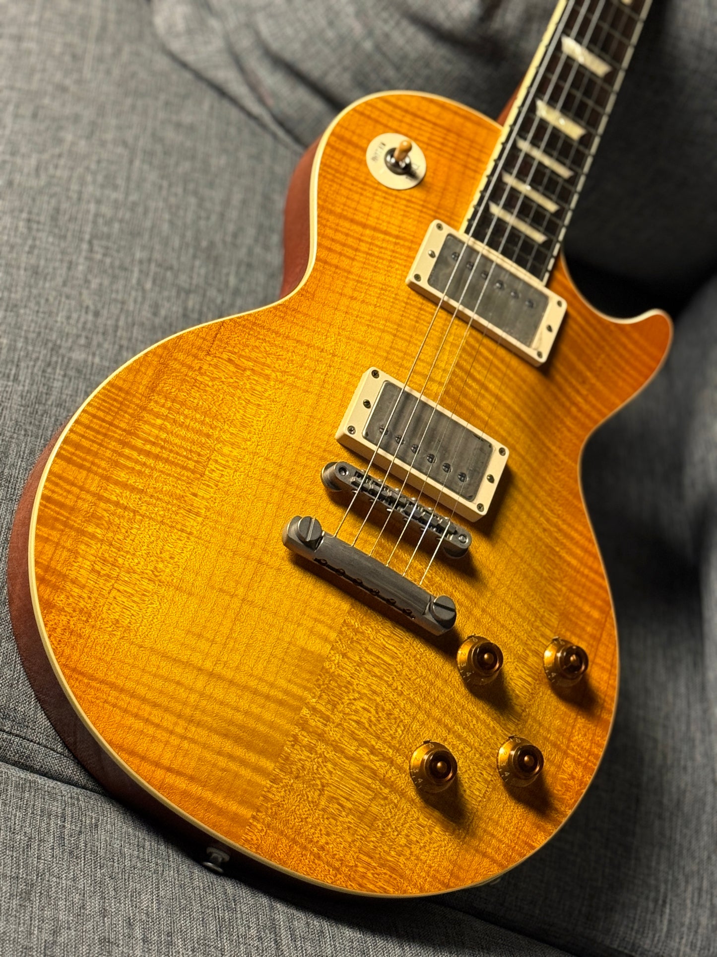 Tokai Love Rock LS150F-3A-RELIC SG/HB Premium Series Japan 3A Solid Flame Top in Honeyburst S/N 2449308