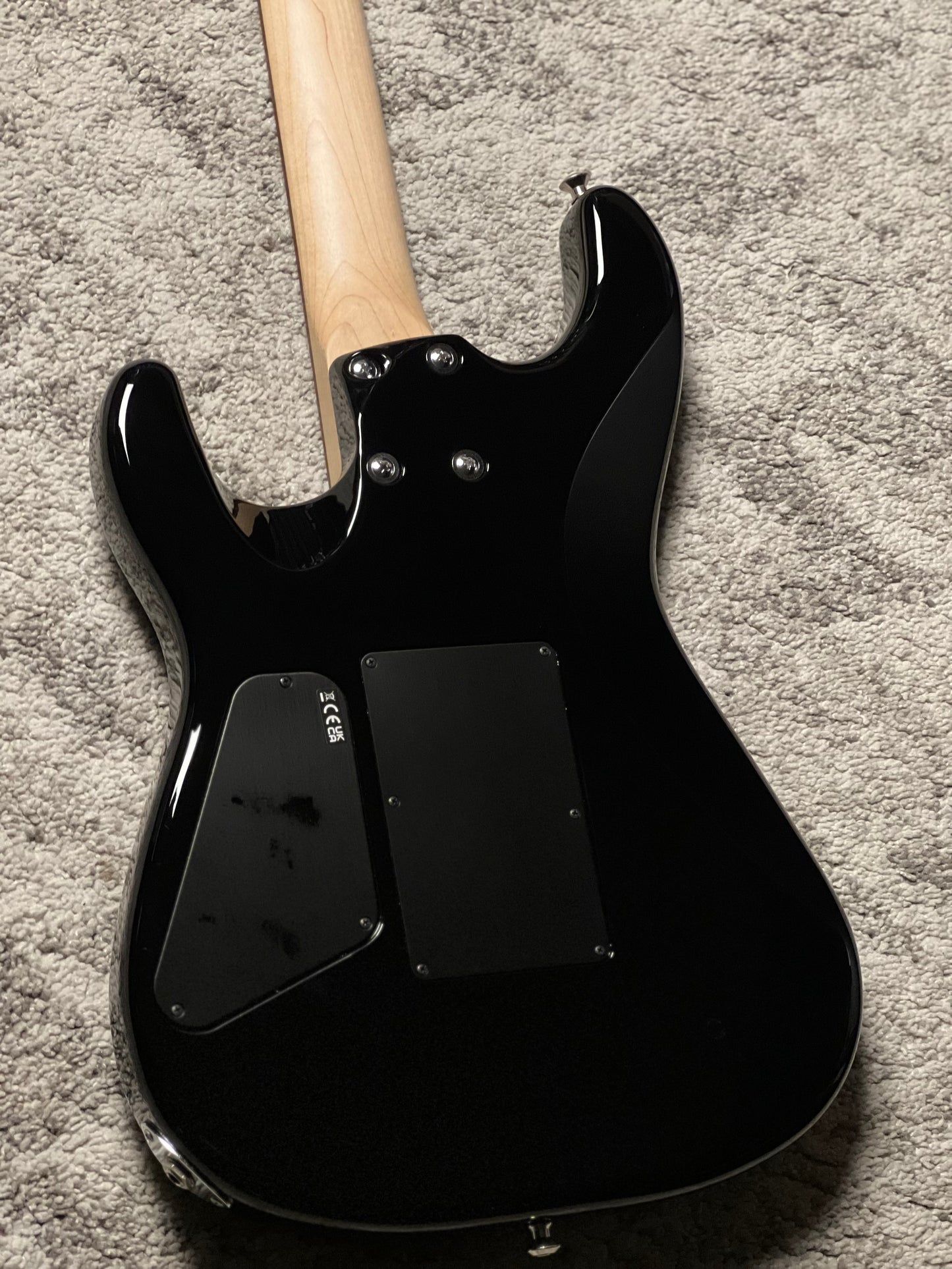 Charvel MJ SD1 24 HSH w/Floyd Rose, PF FB in Midnight Glow JDC2300306