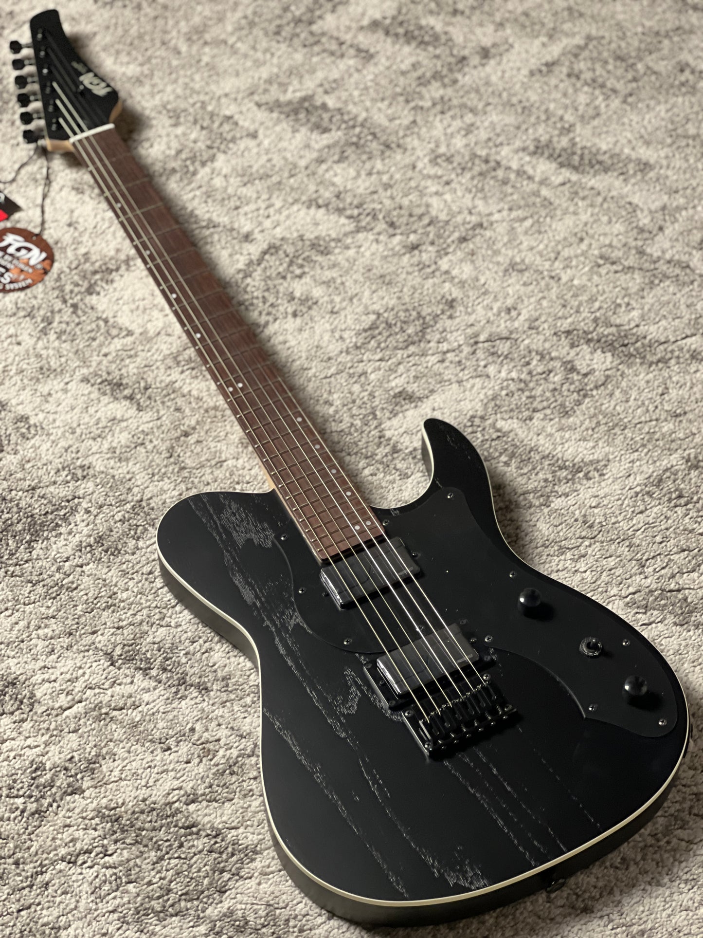 Fujigen FGN J-Standard Iliad JIL-ASH-DE664R OPB in Open Pore Black with Fishman Fluence