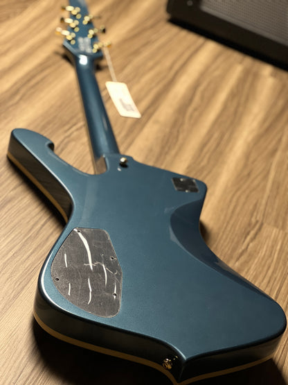 Ibanez Iceman IC420-ABM with IC Bag in Antique Blue Metallic