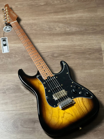 Soloking MS-1 Classic ASH ในซันเบิร์สต์ 2 สีพร้อมฮาร์ดแวร์ทอง Nafiri Special Run 