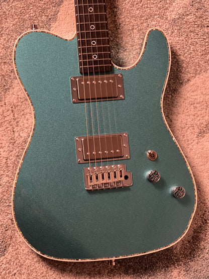 Dhatarattha Custom DTL HH in Turquoise Sparkle with Rosewood FB