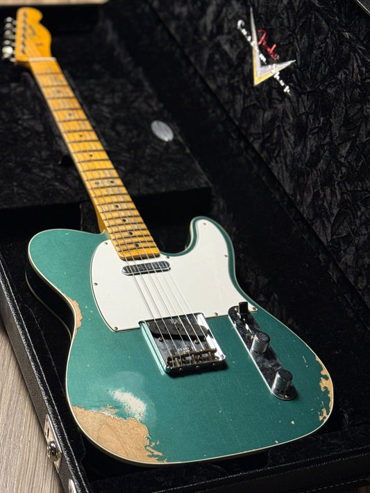 Fender Custom Shop 1965 Telecaster Heavy Relic with Quartersawn Maple in Aged Sherwood Green Metallic