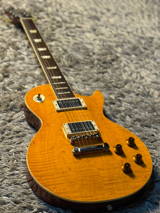 Tokai Love Rock LS-150F-3A LD Premium Series Japan with Solid Flamed Maple Top in Lemon Drop 2246292