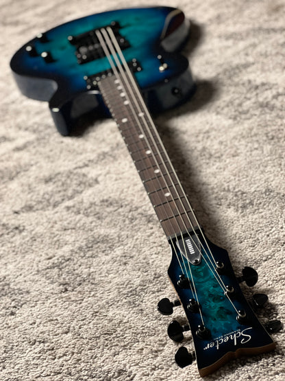 Schecter Solo-II Standard in Ocean Blue Burst Burl