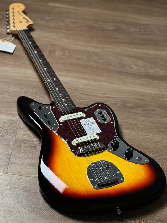 Fender Japan Traditional II 60S Jaguar with RW FB in 3-Tone Sunburst JD24020045