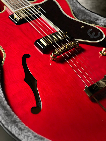 Epiphone Masterbilt Gem Archer Sheraton Electric Guitar in Cherry Red 26011512332