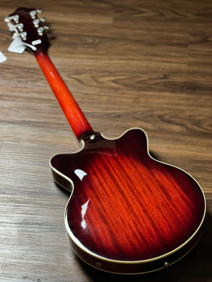 Gretsch G2622-P90 Streamliner Center Block Double-Cut with Laurel FB in Claret Burst (USED)
