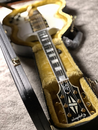 Epiphone 1963 Les Paul SG Custom With Maestro Vibrola in Classic White 26031520675