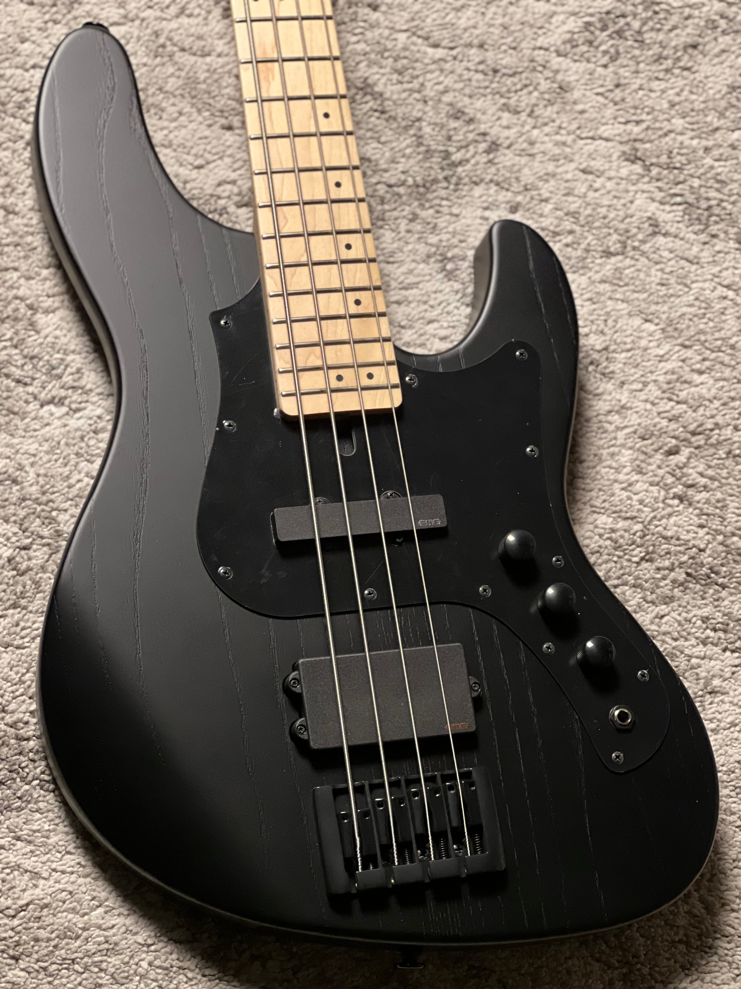Fujigen FGN Mighty Jazz JMJ2-ASH-DEM/OPB in Open Pore Black