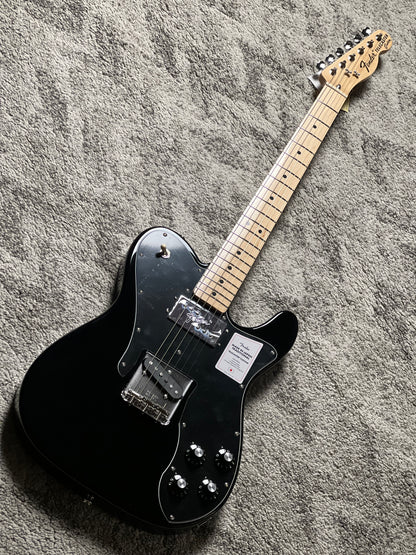 Fender Japan Traditional II 70s Telecaster Custom with Maple FB in Black JD26002622