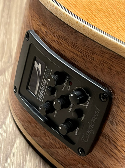 Tanglewood TW4CENA Winterleaf Super Folk Cutaway in Natural Gloss w/Bag