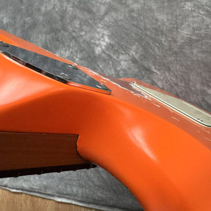 Dhatarattha Performance DST HSS in Capri Orange with RW FB and Nitrocellulose Lacquer Relic