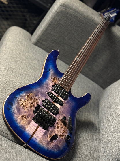 Ibanez Premium S1070PBZ in Cerulean Blue Burst 250812458 (USED)