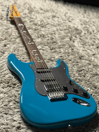 Dhatarattha Custom DST HSS in Taos Turquoise with Rosewood FB and "Vines of Olympus" Inlay