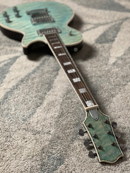 Dhatarattha Custom DLP in Seafoam Green with 5A Quilt Top