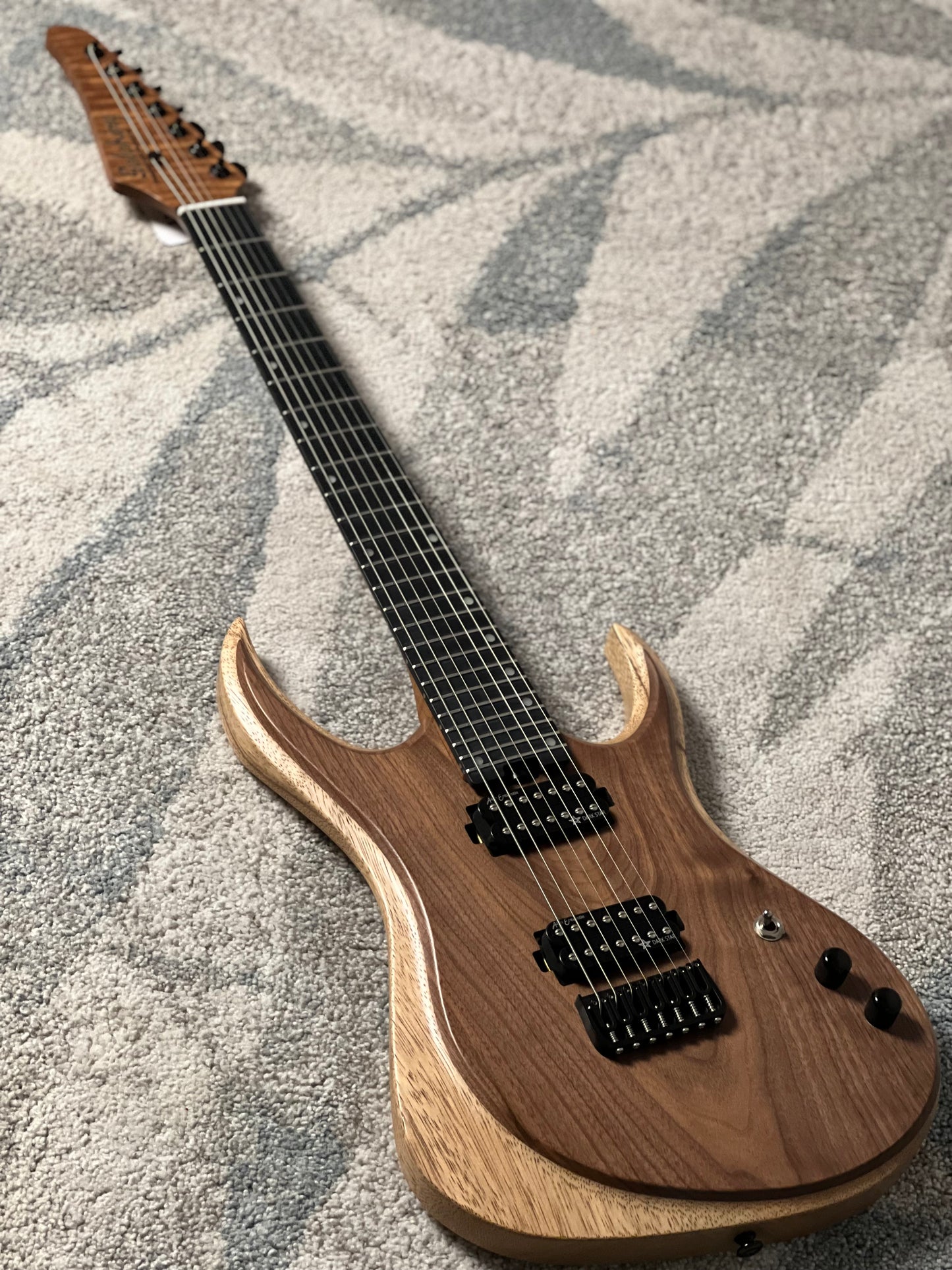 Soloking MW-7 Custom HH FMN in Natural with Exotic Walnut Top