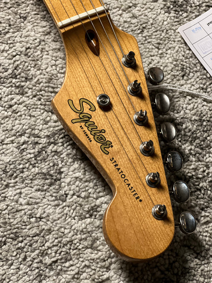Squier FSR Classic Vibe 50s Stratocaster HSS with  w/Black Pickguard in Graffiti Yellow