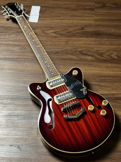 Gretsch G2622-P90 Streamliner Center Block Double-Cut with Laurel FB in Claret Burst (USED)