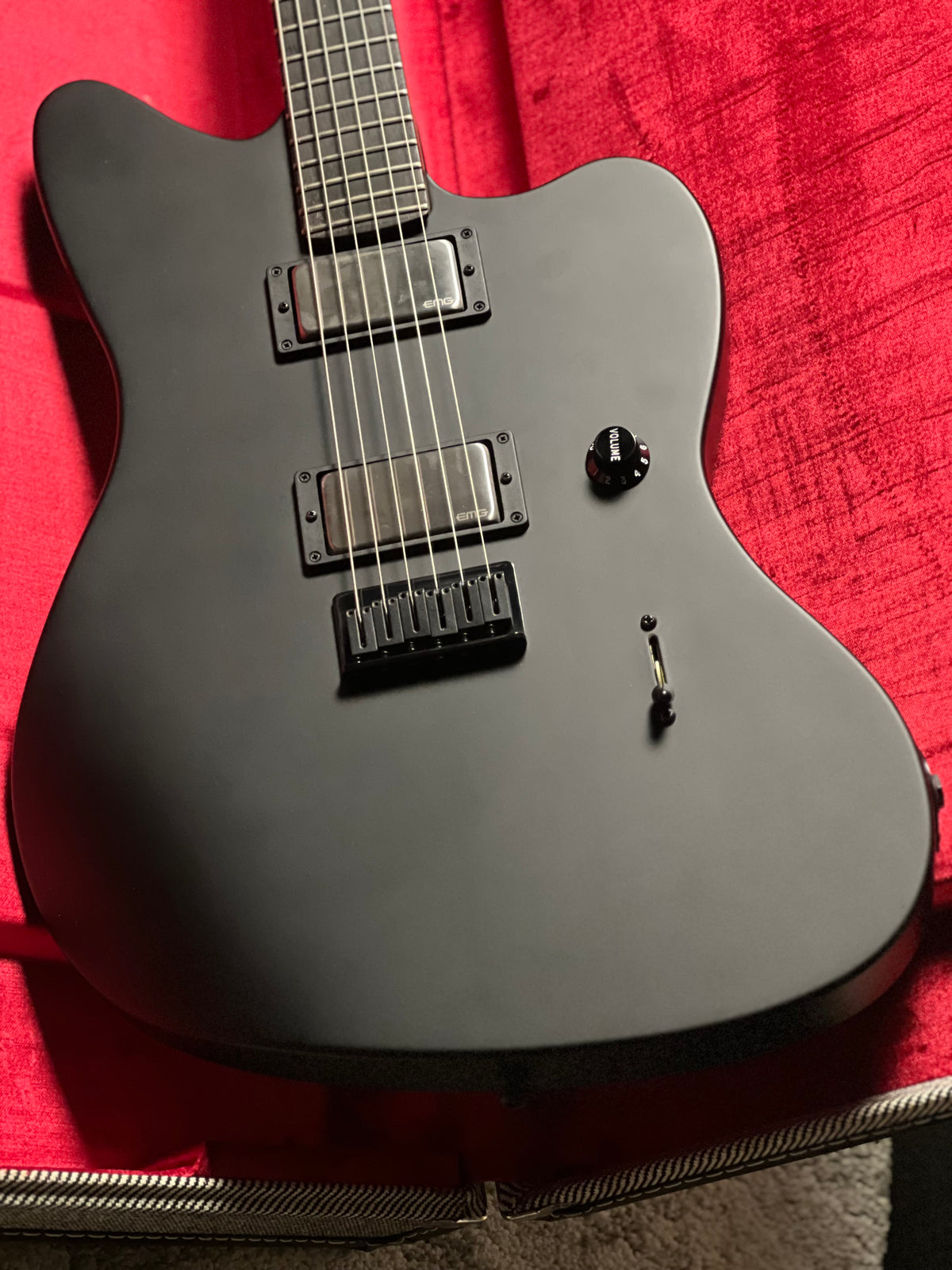 Fender Jim Root Jazzmaster - Flat Black with Ebony Fingerboard US23024212