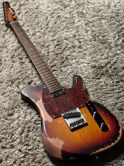 Dhatarattha Performance DTL in 3-Tone Sunburst with RW FB and Nitrocellulose Lacquer Relic