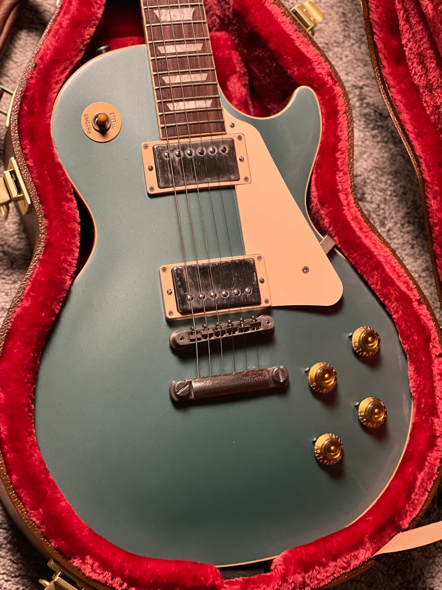 Gibson LP Standard 50s Plain Top in Inverness Green with Case 229830035